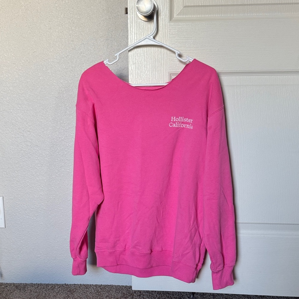 Hollister Vibrant Pink Crewneck
